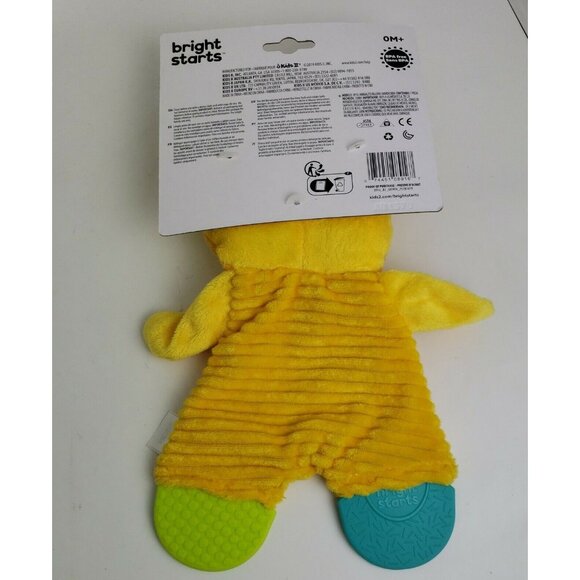Bright Starts Baby Teether Snuggle & Teethe Giraffe Soft Toy Crinkle Soother - Picture 6 of 8